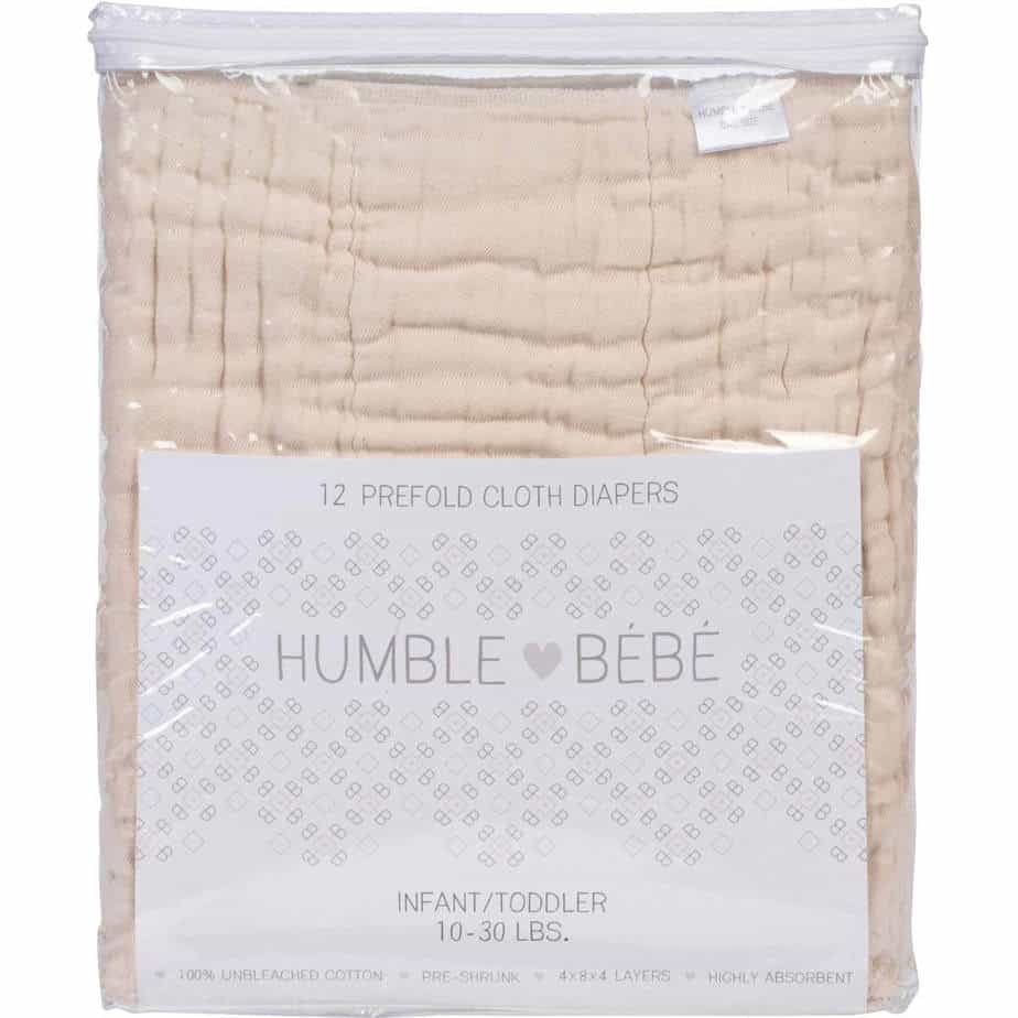 humble bebe prefold cloth diapers