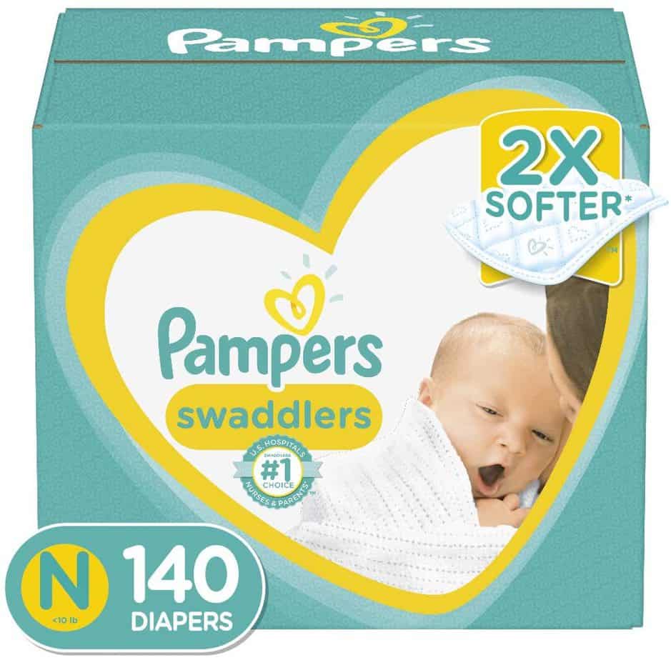 Pampers Swaddlers most absorbent diaper 4