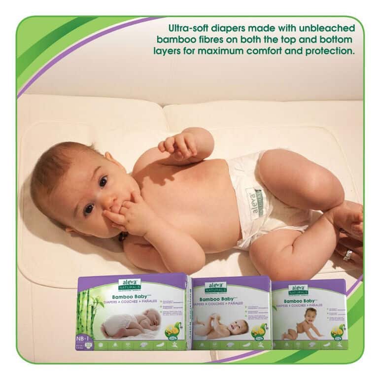 Aleva Naturals Baby Diapers - biodegradable disposable diapers 3