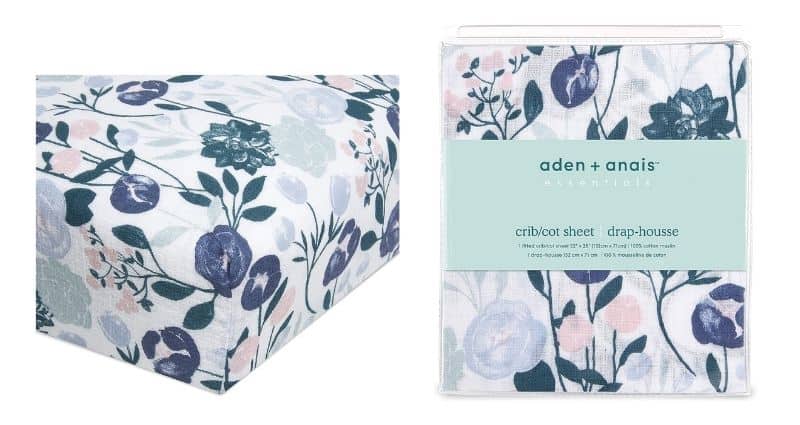Aden + Anais Cotton Muslin Crib Sheet