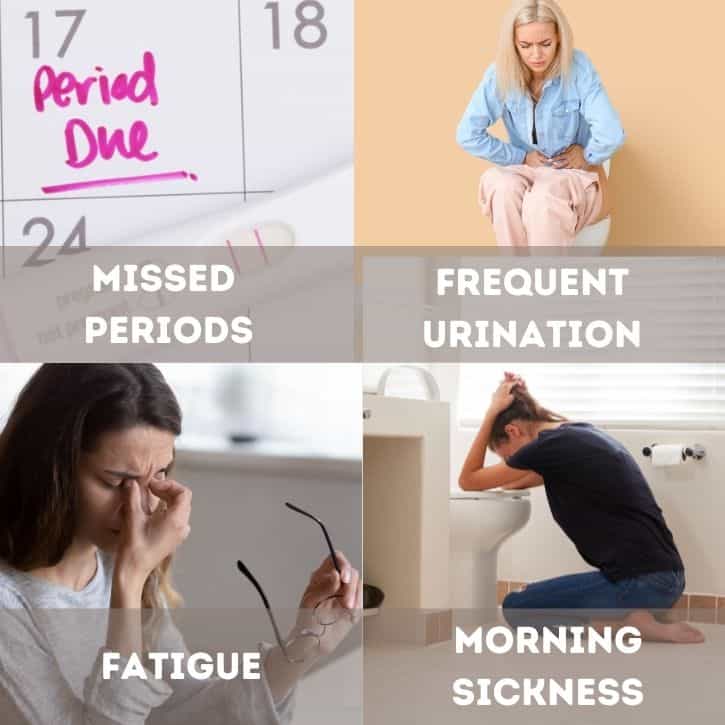 signs of pregnancy before you missed periods