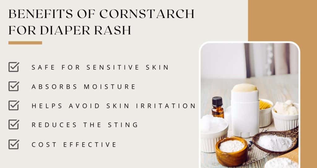 Benefits of Cornstarch for diaper rash